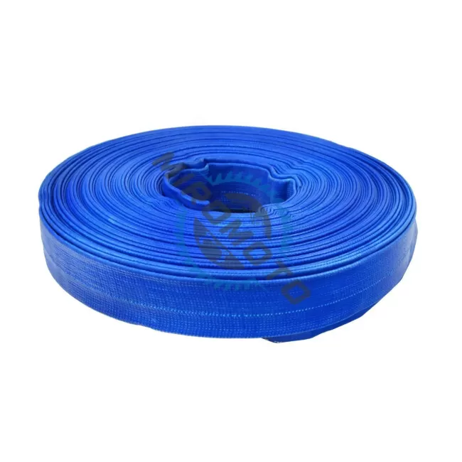 Furtun plat din PVC refulare, 2 inchi, 50m, albastru, insertie panza, Vorel, 79983