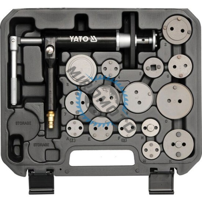 Ansamblu pneumatic pentru cilindri de frana, 16 piese, Yato YT-0671
