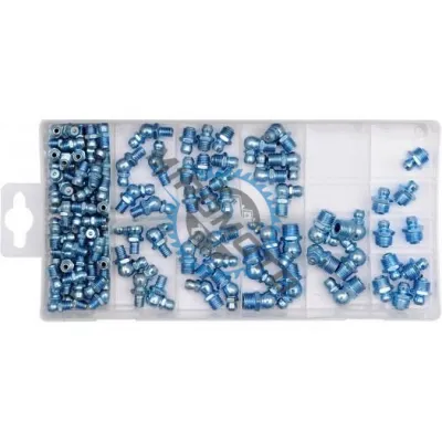 Set de capete metalice pentru gresoare, Yato YT-06888, 110 bucati Set de capete metalice pentru gresoare, Yato YT-06888, 110 bucati