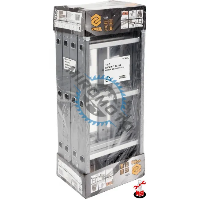 Scara constructii articulata, Vorel 17704, 3.4 m, 150 kg, 3 trepte tronson