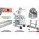 Scara constructii articulata, Vorel 17704, 3.4 m, 150 kg, 3 trepte tronson Scara constructii articulata, Vorel 17704, 3.4 m, 150 kg, 3 trepte tronson