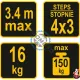 Scara constructii articulata, Vorel 17704, 3.4 m, 150 kg, 3 trepte tronson Scara constructii articulata, Vorel 17704, 3.4 m, 150 kg, 3 trepte tronson