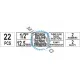 Set extractoare inertiale pentru injectoare, Yato YT-06175, 22 piese Set extractoare inertiale pentru injectoare, Yato YT-06175, 22 piese