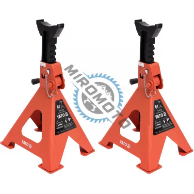 Set 2 suporti pentru auto, Yato YT-17312, capacitate 6 Tone