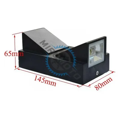 Aplica led de exterior, 2x5W, negru, 3000K, sticla si metal, negru, 1080lm