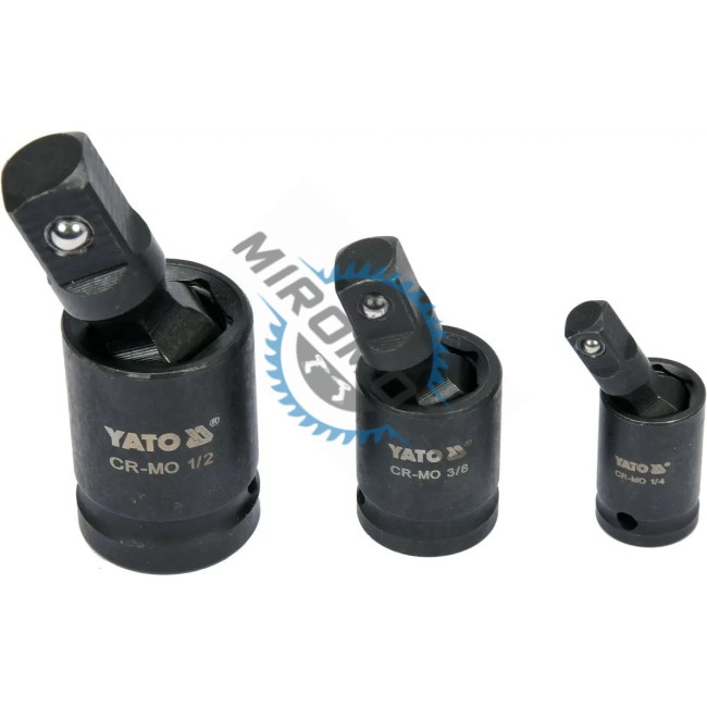 Set articulatie cardanica impact 1/4, 3/8, 1/2 Yato YT-10643