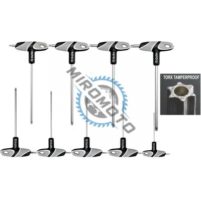 Set torx maner tip "T", 9 piese Yato YT-05615