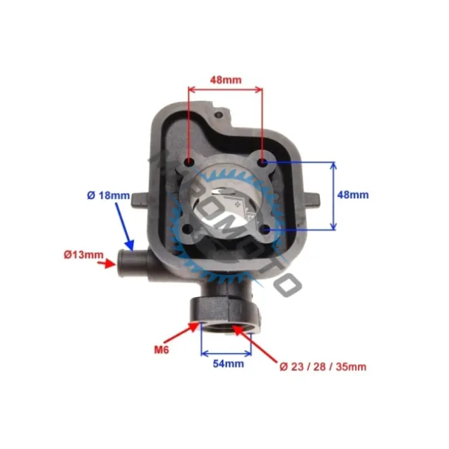 Set motor / kit cilindru scuter Peugeot Ludix, Jet Force 50cc 2T, 40 mm, racire apa