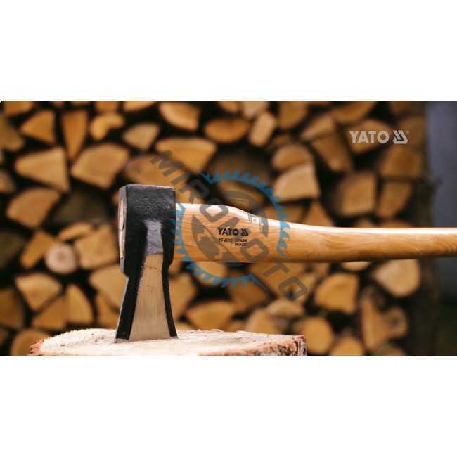 Topor pentru despicat cu maner din lemn, 2000 g, Yato YT-8012