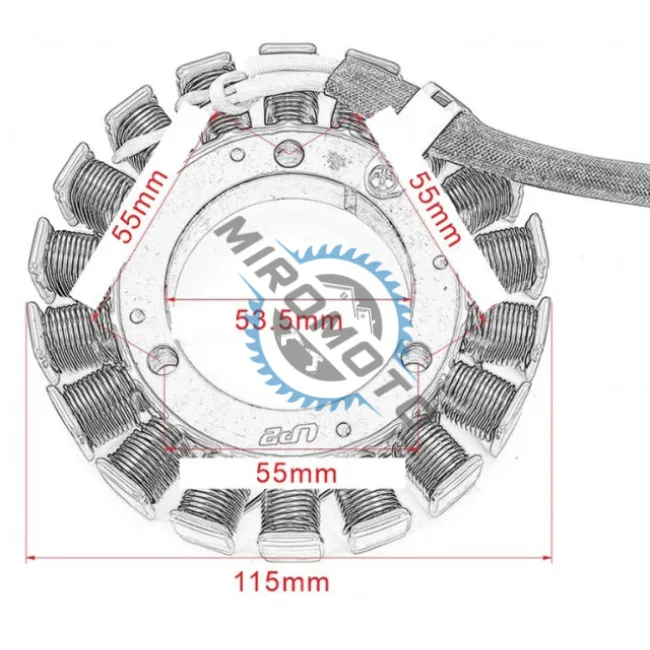 Magnetou / stator aprindere ATV CF Moto 500cc