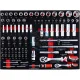 Dulap pentru scule, Yato YT-55290, 980x770x462 mm, 7 compartimente, 211 scule incluse, banc de lucru Dulap pentru scule, Yato YT-55290, 980x770x462 mm, 7 compartimente, 211 scule incluse, banc de lucru