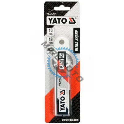 Set 10 lame cutter, Yato YT-75261, 18 mm Set 10 lame cutter, Yato YT-75261, 18 mm