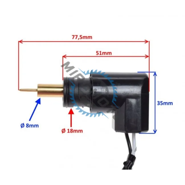 Soc electronic carburator Yamaha Majesty 125cc-300cc, tija 8 mm