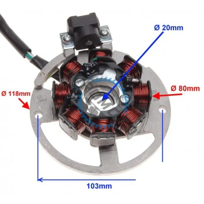 Magnetou scuter Cpi, Keeway, Generic, Ride 50cc 8 bobine, 5 fire