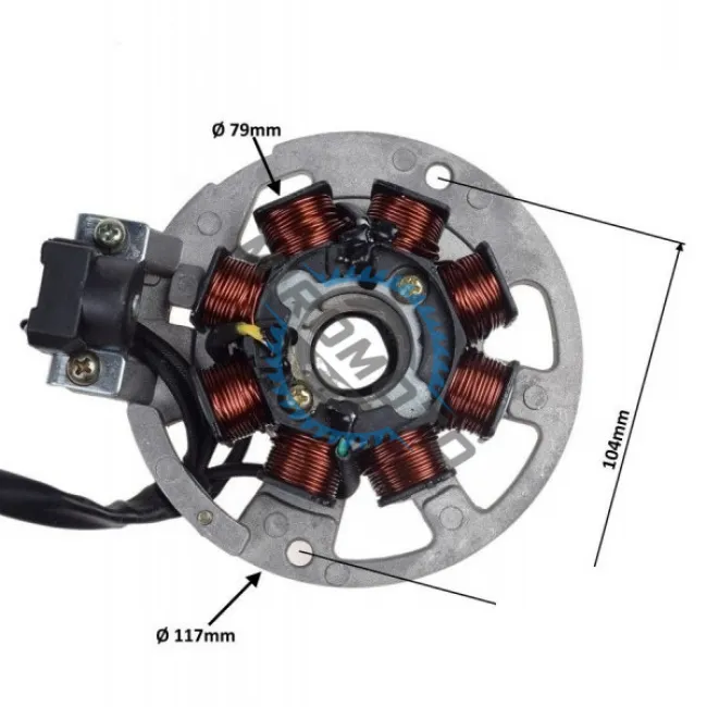 Magnetou scuter Cpi, Keeway, Generic, Ride 50cc 8 bobine, 5 fire