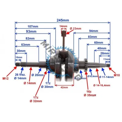 Ambielaj scuter GY6 50cc - 80cc 4T Ambielaj scuter GY6 50cc - 80cc 4T