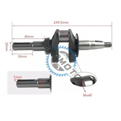 Ambielaj Honda GX 140, GX 160, GX 200, pana, ax 20mm