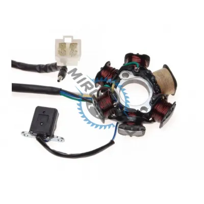 Magnetou / stator aprindere Atv 110cc - 125cc, 6 bobine, 5 fire, model ZQ2001 Magnetou / stator aprindere Atv 110cc - 125cc, 6 bobine, 5 fire, model ZQ2001
