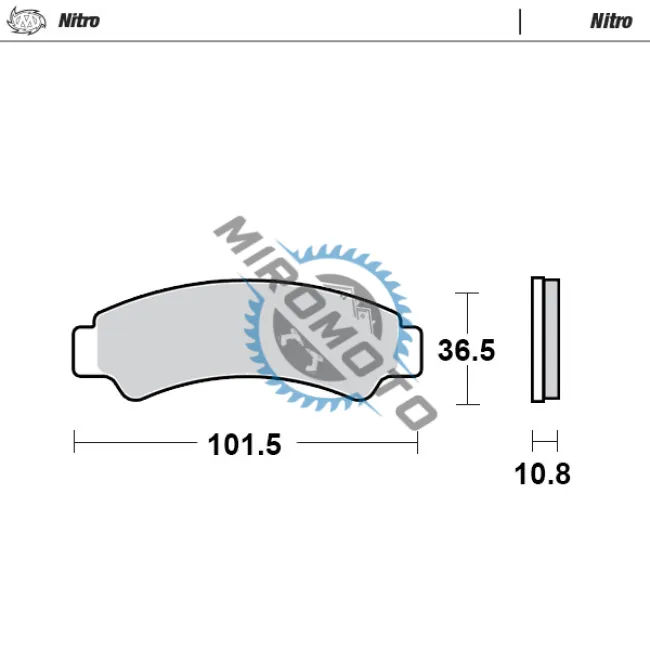 Set placute frana fata Atv CF Moto ZFORCE CFORCE UFORCE 450 520 550 600 800 1000