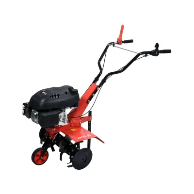 Motosapa pe benzina Yato YT-84860, 3.6 kW, putere 4.9 CP, 173 CC, 4 timpi, 60 cm latime lucru, 27 cm adancime lucru, contine: freze + roata transport Motosapa pe benzina Yato YT-84860, 3.6 kW, putere 4.9 CP, 173 CC, 4 timpi, 60 cm latime lucru, 27 cm adancime lucru, contine: freze + roata transport