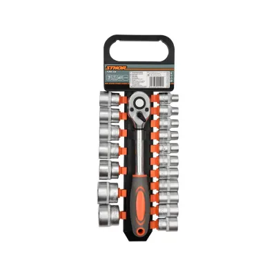 Set 18 chei tubulare și antrenor 1/2" Sthor 58634 Set 18 chei tubulare și antrenor 1/2" Sthor 58634