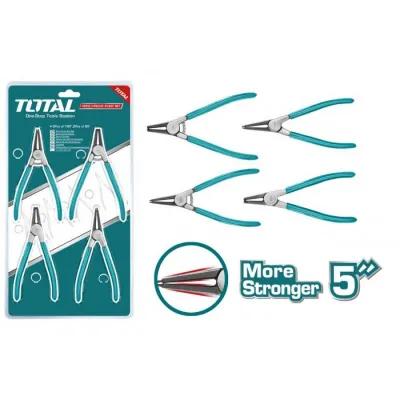Set clesti pentru sigurante Total - 4 buc - 5”/125mm THTJ214041 Set clesti pentru sigurante Total - 4 buc - 5”/125mm THTJ214041