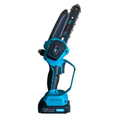 Mini-fierastrau electric Broman 2 acumulatori, 38 V, sistem ungere lant, lama 16 cm, rezervor ulei Mini-fierastrau electric Broman 2 acumulatori, 38 V, sistem ungere lant, lama 16 cm, rezervor ulei