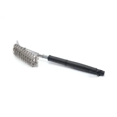 Perie pentru curatat gratar, 2 in 1, sarma si racleta