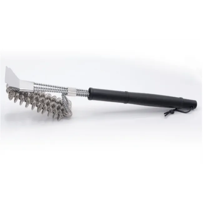 Perie pentru curatat gratar, 2 in 1, sarma si racleta