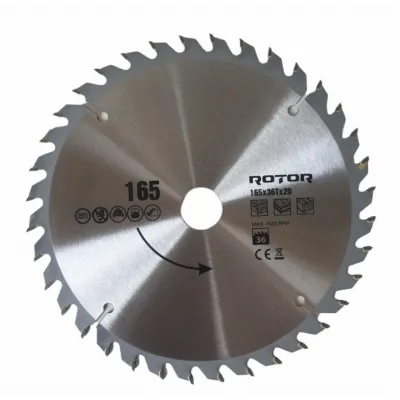 Disc de taiat lemnul 165x20 36T ROTOR Disc de taiat lemnul 165x20 36T ROTOR
