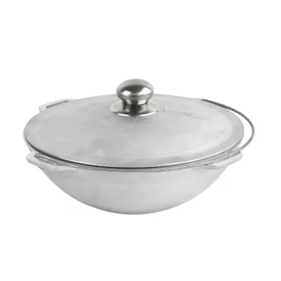Ceaun din aluminiu alimentar, capacitate 4 L, cu suport si capac, Brizoll (model asiatic) Ceaun din aluminiu alimentar, capacitate 4 L, cu suport si capac, Brizoll (model asiatic)