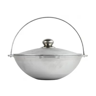 Ceaun din aluminiu alimentar, capacitate 4 L, cu suport si capac, Brizoll (model asiatic) Ceaun din aluminiu alimentar, capacitate 4 L, cu suport si capac, Brizoll (model asiatic)