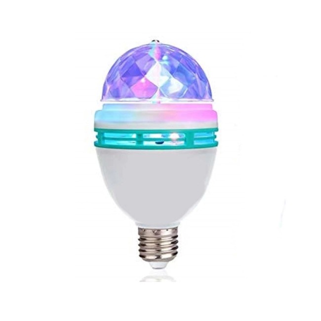 Bec LED rotativ color, disco, E27
