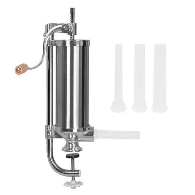 Masina de umplut carnati, 3 Kg, 4xPalnii incluse, vertical din inox, Vanessa KY-2005C Masina de umplut carnati, 3 Kg, 4xPalnii incluse, vertical din inox, Vanessa KY-2005C