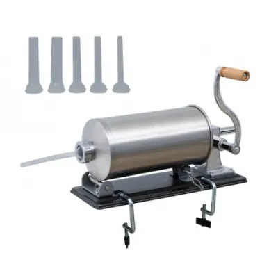 Masina de umplut carnati, 5 Kg, 4xPalnii Incluse, orizontal din inox, Vanessa KY-2008PA Masina de umplut carnati, 5 Kg, 4xPalnii Incluse, orizontal din inox, Vanessa KY-2008PA