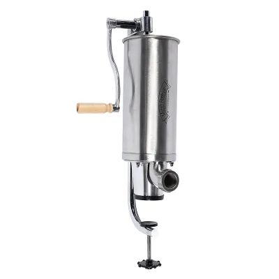 Masina de umplut carnati, 4 Kg, 5xPalnii incluse, vertical din inox, model profi, Micul Fermier GF-1289-S001 PRO