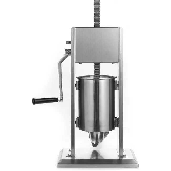 Masina de umplut carnati profesional, Vanessa ML-S3, 3 Kg, mecanic, inox-integral, 4 palnii incluse Masina de umplut carnati profesional, Vanessa ML-S3, 3 Kg, mecanic, inox-integral, 4 palnii incluse