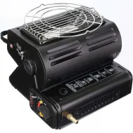 Aragaz portabil si incalzitor Micul Fermier, GF-0630, 2 in 1, 1.3 KW negru