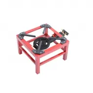 Arzator pe gaz cu rama de otel si arzator din fonta cu 2 focuri, 8 kW