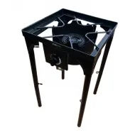 Pirostrie StarCook, reglabila pe inaltime, arzator de mare putere din fonta, picioare detasabile, zona mare de gatit