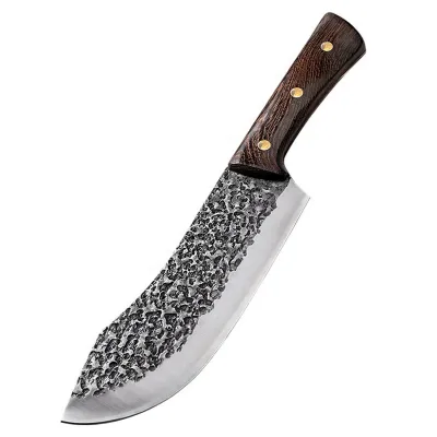 Cutit de bucatarie, cutit de macelar forjat pentru taierea carnii, 29 cm, otel inoxidabil, maner lemn Cutit de bucatarie, cutit de macelar forjat pentru taierea carnii, 29 cm, otel inoxidabil, maner lemn