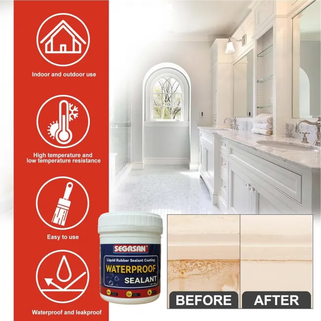 Solutie impermeabilizare cauciuc lichid Highpower, 300g, reparatii rapide utilizare multipla, transparent