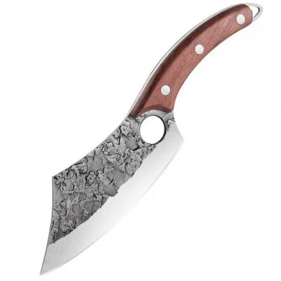 Cutit-satar, japonez, forjat manual, 30 cm, otel inoxidabil, maner lemn, husa piele, model 3 Cutit-satar, japonez, forjat manual, 30 cm, otel inoxidabil, maner lemn, husa piele, model 3