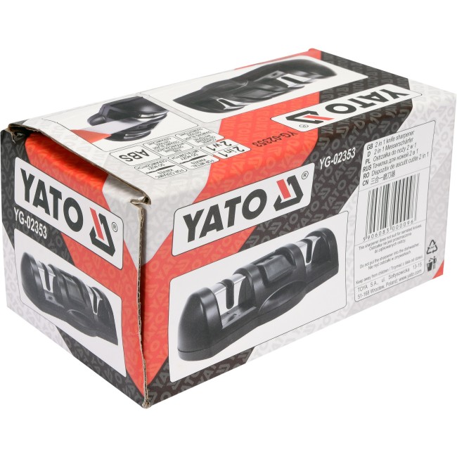 Dispozitiv Ascutit Cutite 2 in 1 pentru Cutite din Otel si Ceramica cu Ventuza, Yato YG-02353