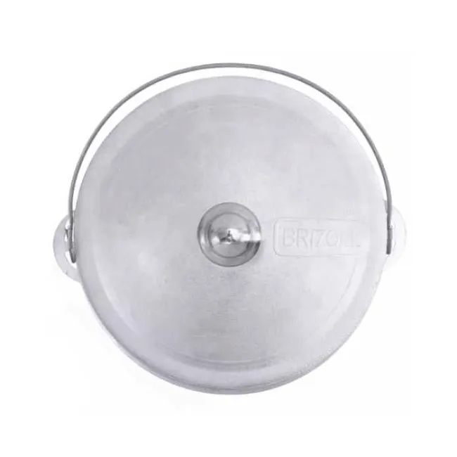 Ceaun din aluminiu alimentar, capacitate 8 L, cu suport si capac, Brizoll