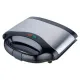 Sandwich-maker, placi antiaderente premium, inox, 750W, sistem de blocare