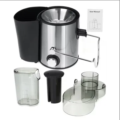 Storcator electric pentru fructe si legume, 800W, recipient 500ml, negru-gri