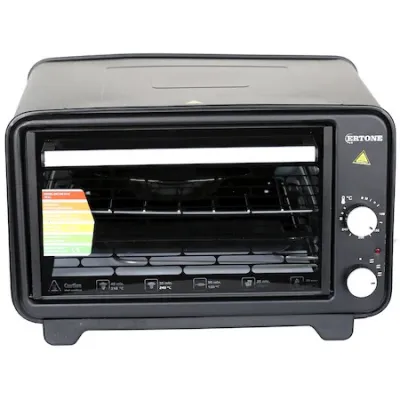 Cuptor electric Ertone Ertone MN9135NG, 36 litri, 1420 W, inaltime reglabila, 2 tavi, negru