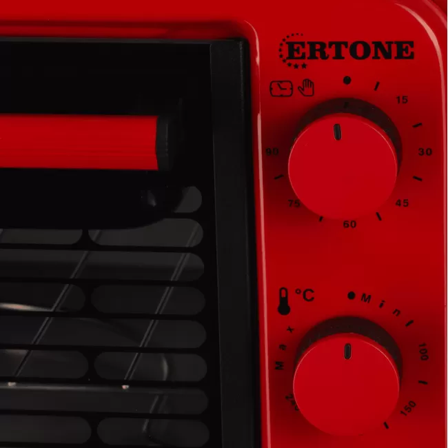 Cuptor electric Ertone Ertone MN9135RS, 36 litri, 1420 W, inaltime reglabila, 2 tavi, rosu