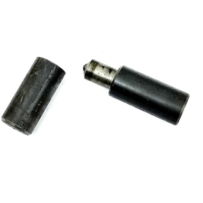 Balama sudabila neagra, cu bila in cap, grosime 34mm, lungime 150mm
